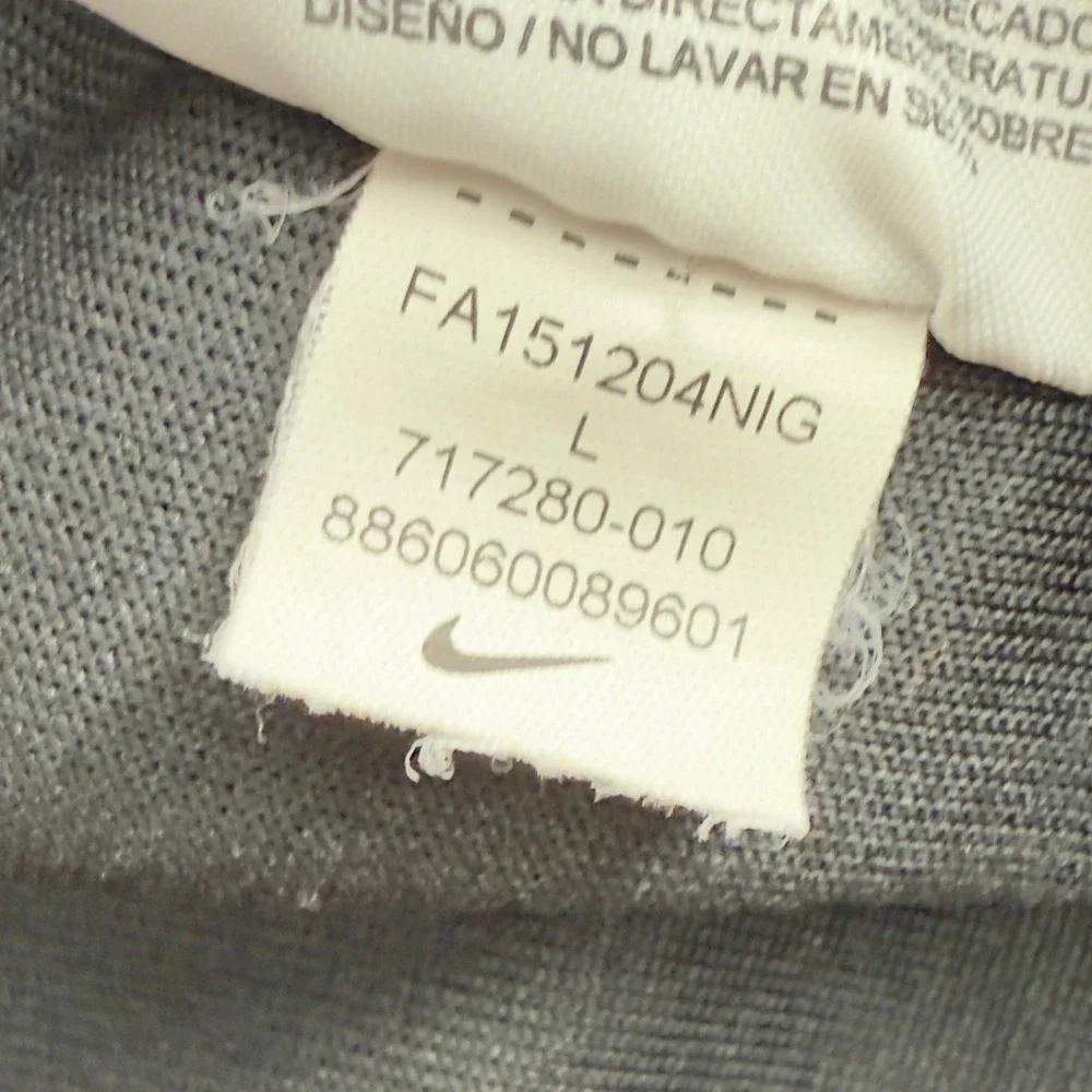 Nike Regular Fit Knit Track‎ Pants Black Men L Pockets Elastic Waist Sweatpant